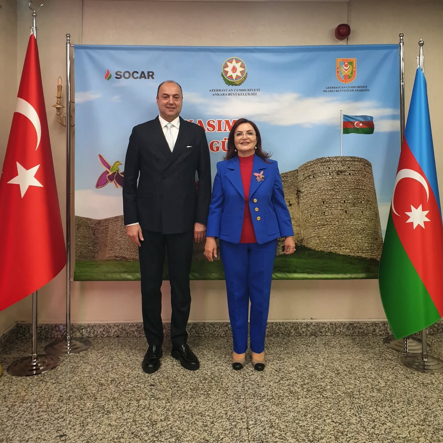 Azerbaycan Büyükelçiliği tarafından 8 Kasım Zafer Günü münasebetiyle Gazi Orduevi'nde düzenlenen resepsiyona TADİV ailemizin üyeleriyle katılım sağladık.